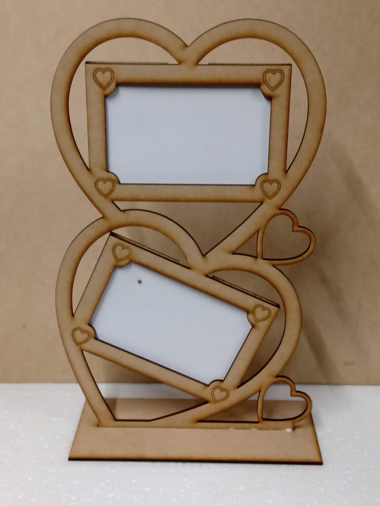 Porta Retrato Doble De Corazón