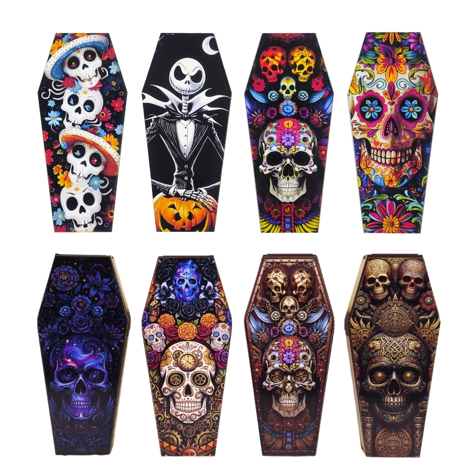 Mini Dulceros de Halloween y Día de Muertos - Ataúd